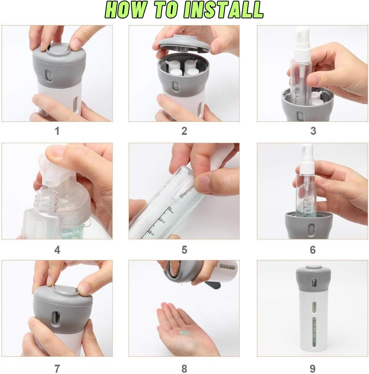 GoTravel™ | Dispensador Viajero 4 En 1